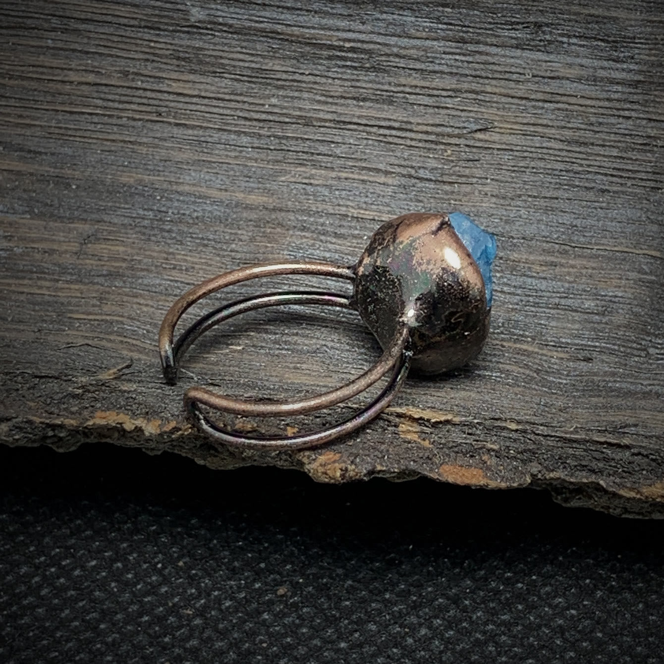 Selina - Bague pierre de naissance naturelle brute réglable