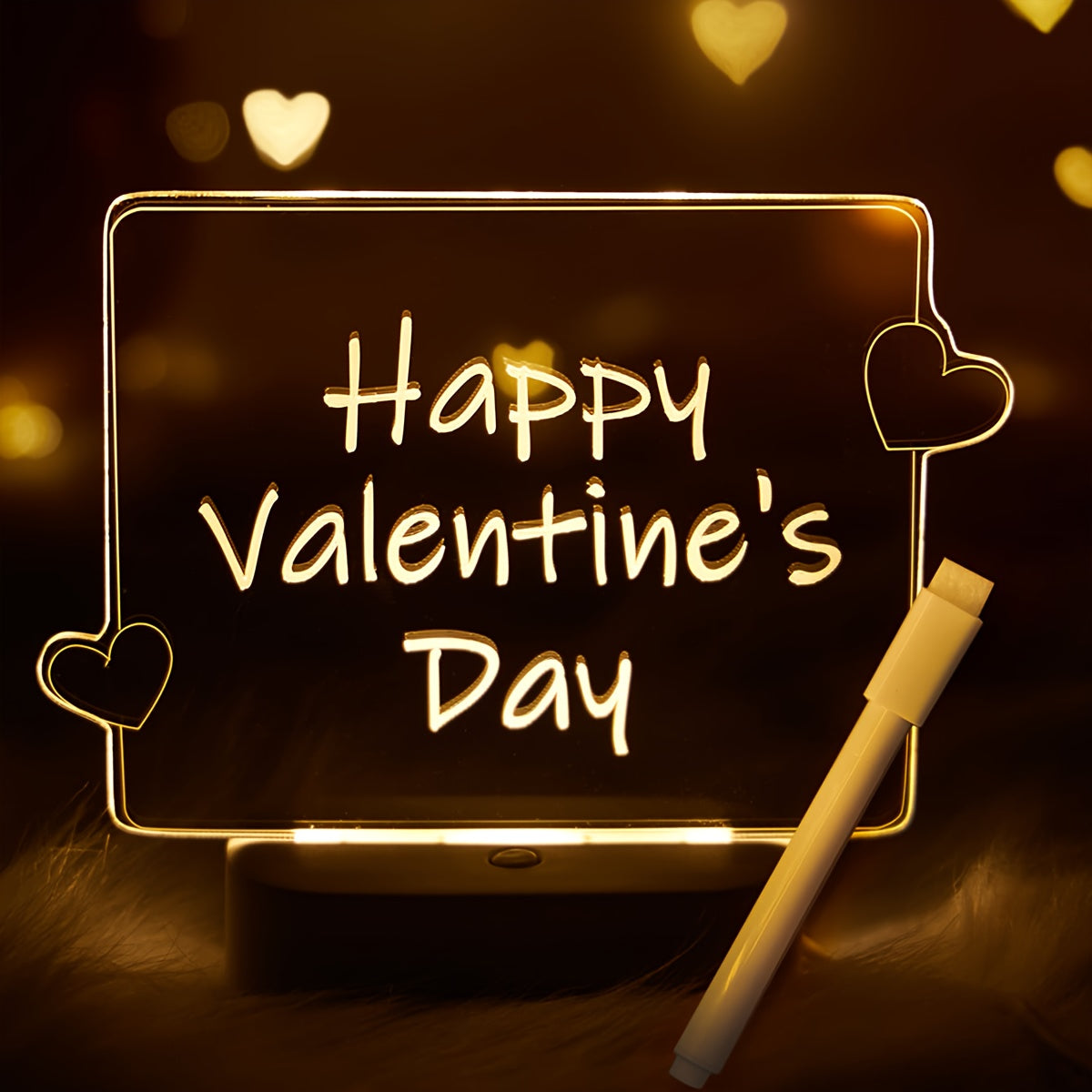 Emoura - 3D Heart-Shaped LED Lamp for a Romantic Atmosphere
