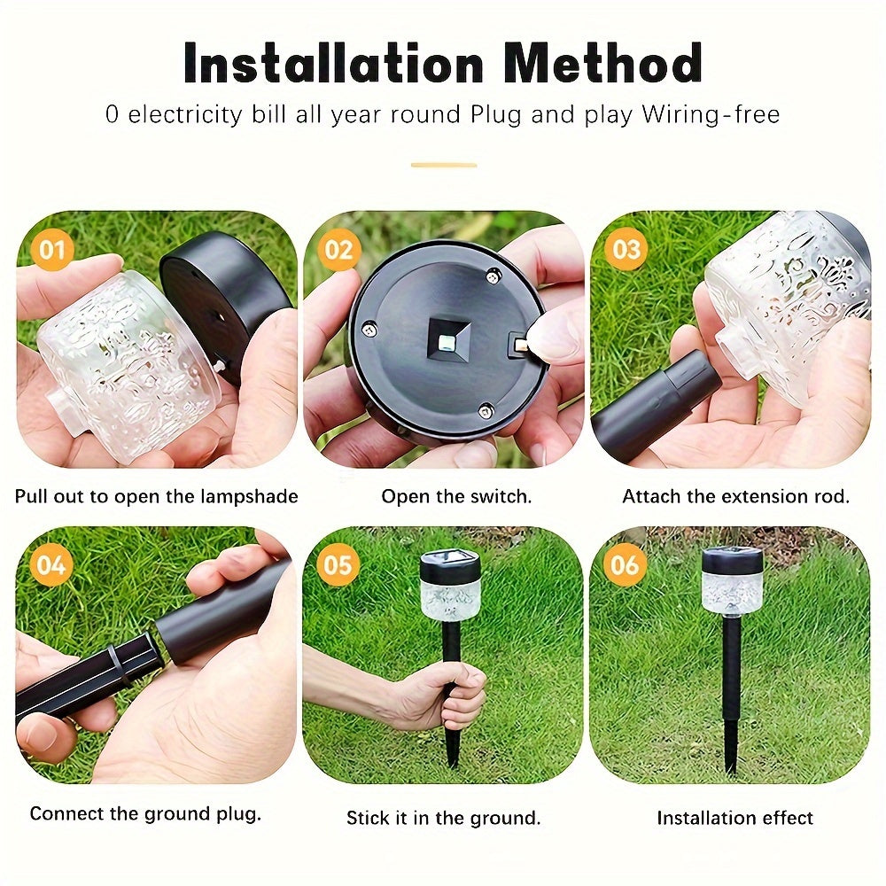 SolarGlow Set - Pack of 4 Solar Garden Lights for Affordable Outdoor Lighting