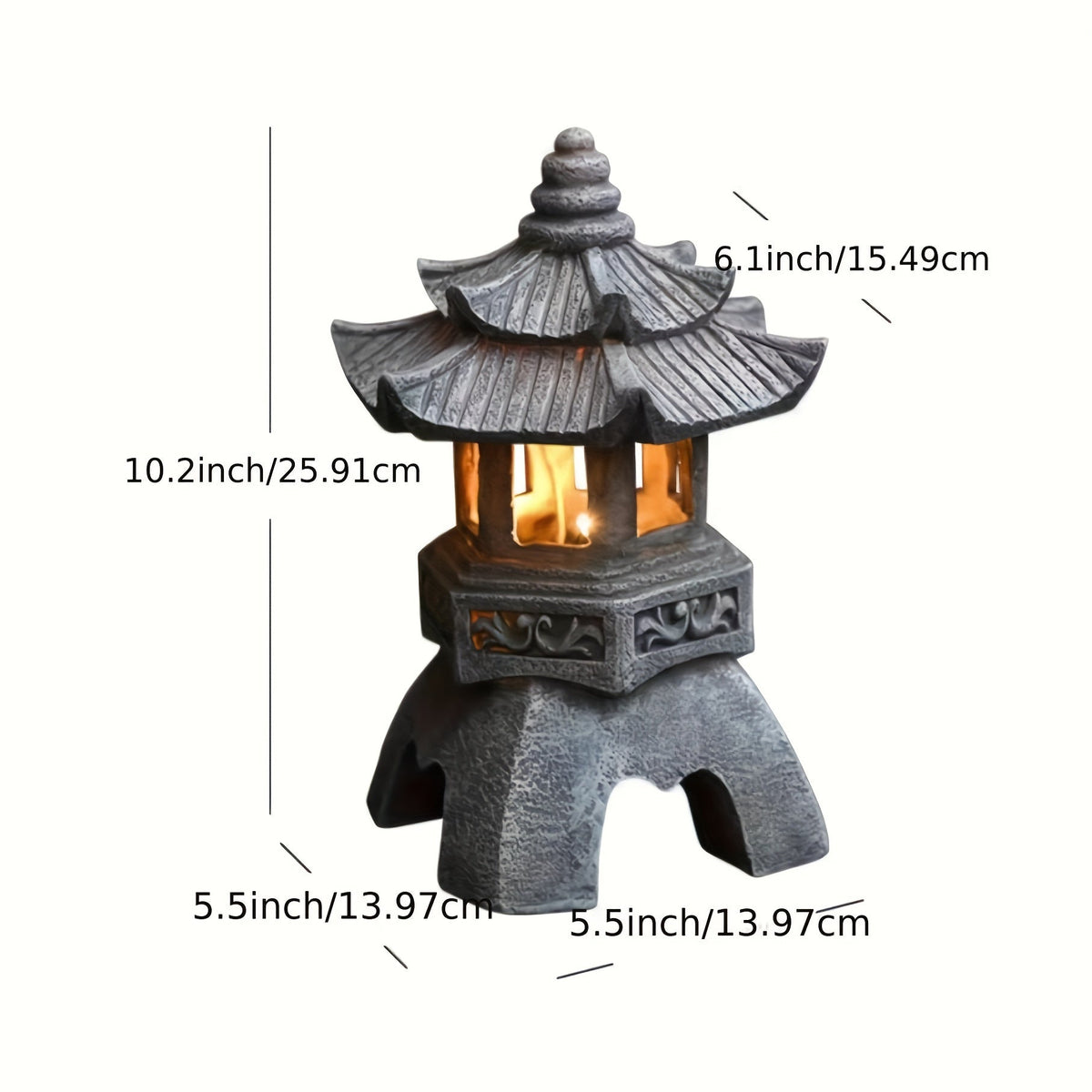 Uharmo Lantern - Solar Zen Garden Lantern