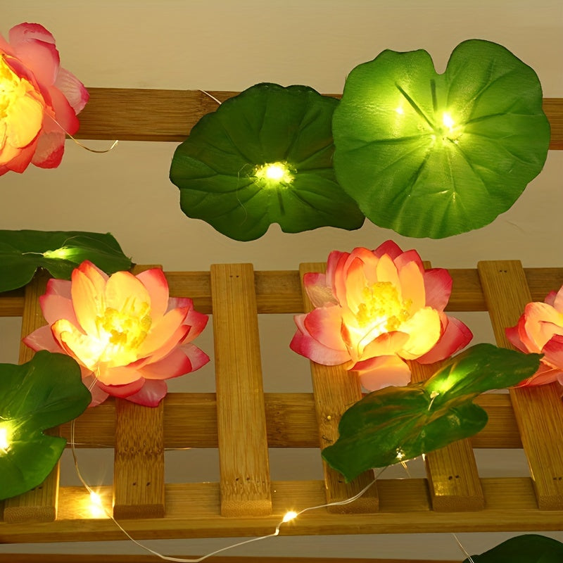 SolarLily - Guirlande solaire lotus flottante pour jardin et bassin