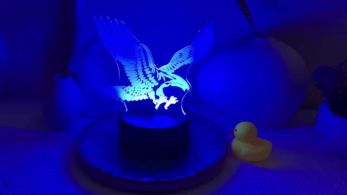 EagleLight - 3D Eagle LED Night Light with 7 Colors