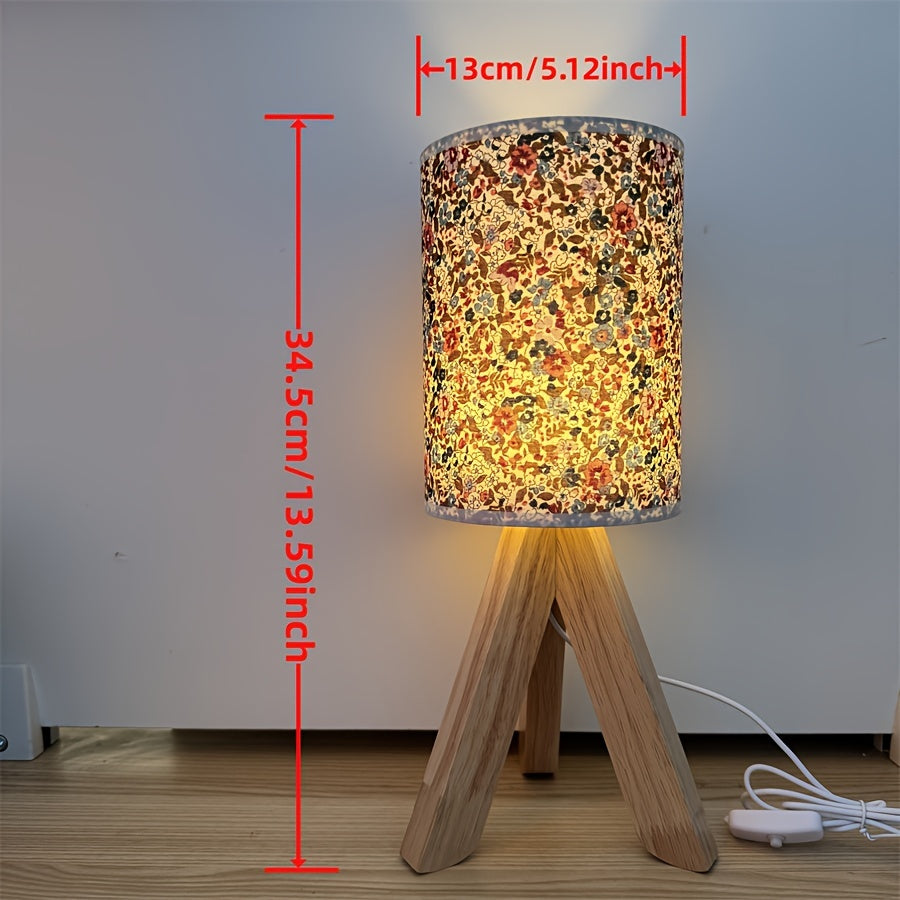 HoutLicht - Minimalist Wooden Table Lamp with USB Port