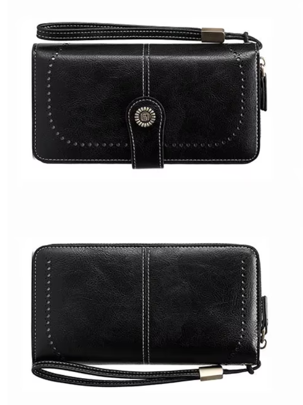 LeatherMax - Portefeuille Cuir avec Bracelet Poignet