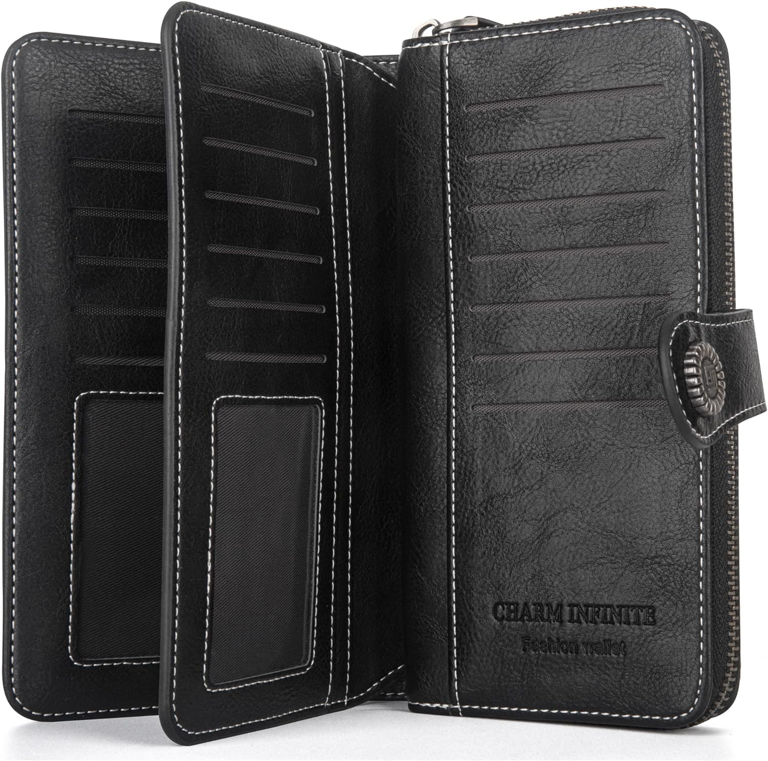 LeatherMax - Portefeuille Cuir avec Bracelet Poignet