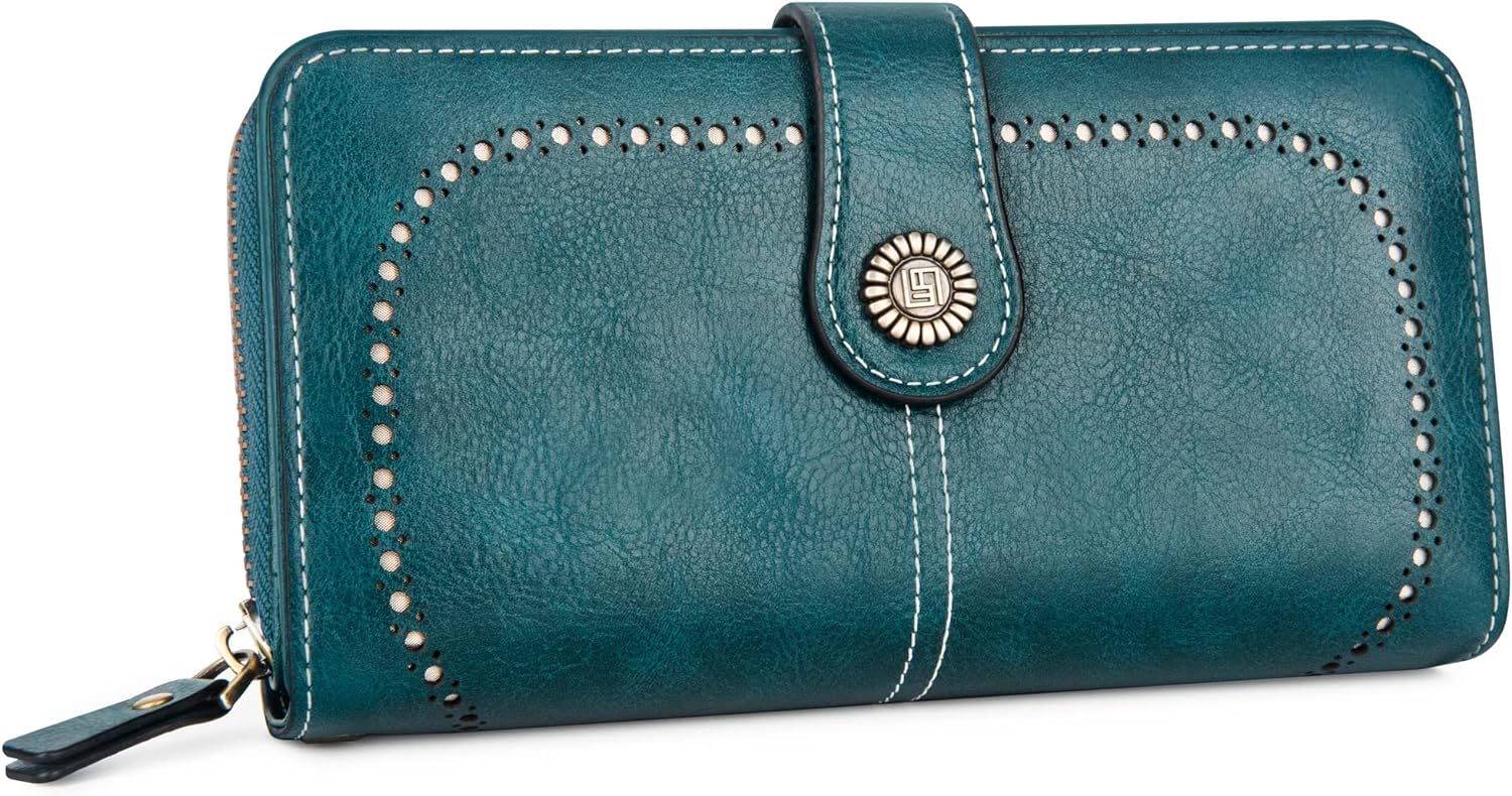 LeatherMax - Portefeuille Cuir avec Bracelet Poignet