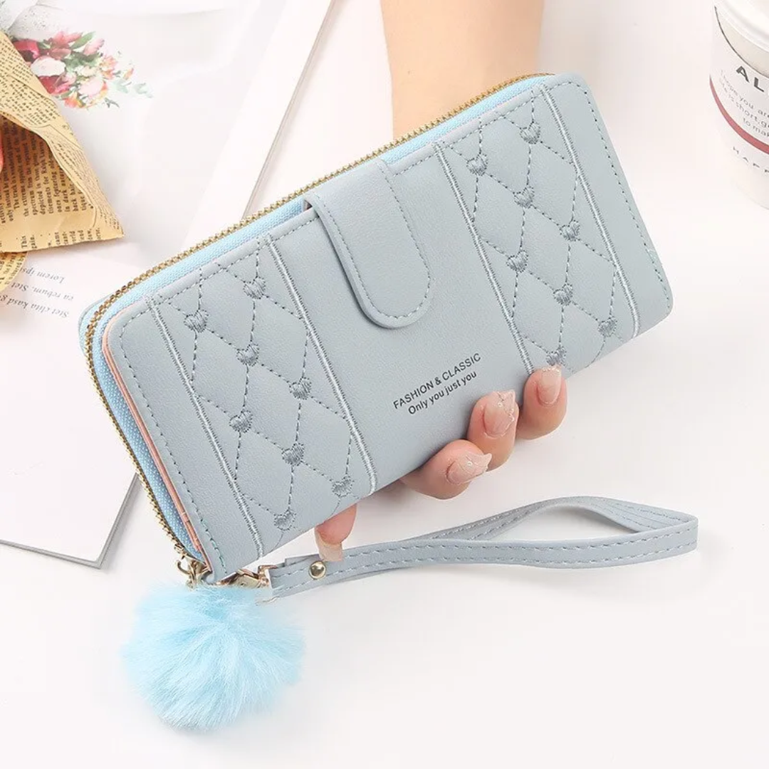 EmbroiWallet - Portefeuille Brodé avec Bracelet
