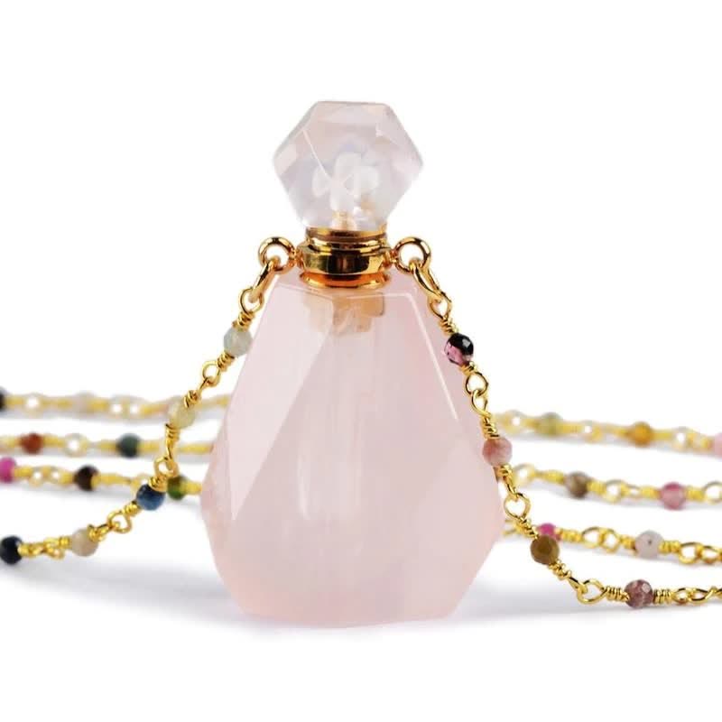 Iris - Collier flacon de parfum en cristal