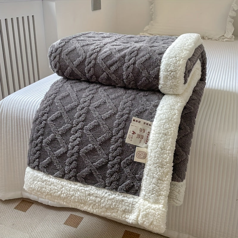 HearthWeave - Reversible Fleece Throw Blanket for Cozy Comfort