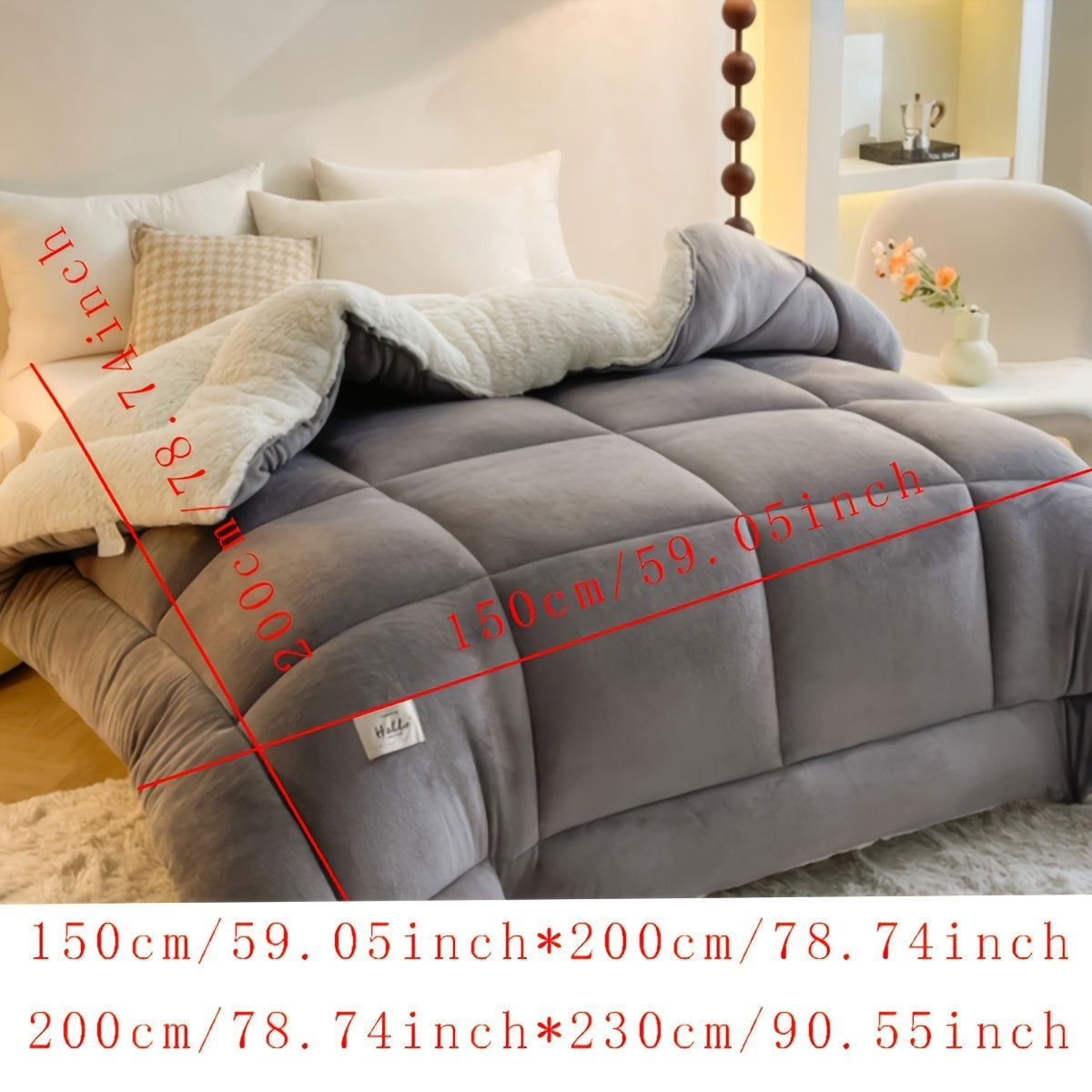 KozeLodge - Chalet Style Sherpa Fleece Duvet for Cozy Warmth