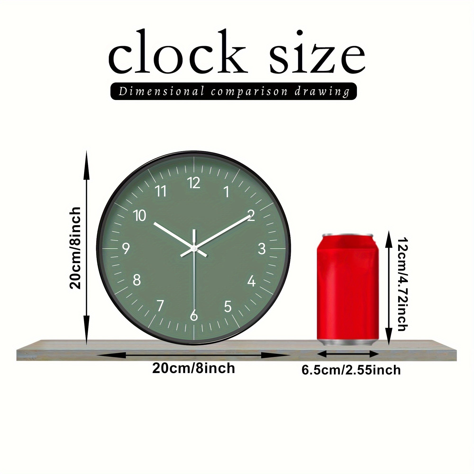 FantasyTime Clock - Horloge Murale Silencieuse Élégante 20 cm