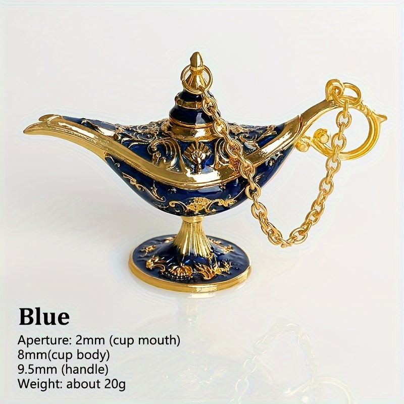 AladdinWish Lamp - Vintage Metal Oil Lamp for Oriental Decor