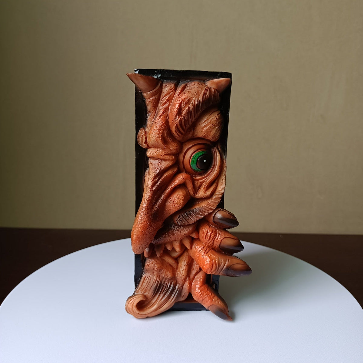 MonsterBookend - Unique Monster Bookend in Black and Gray Resin