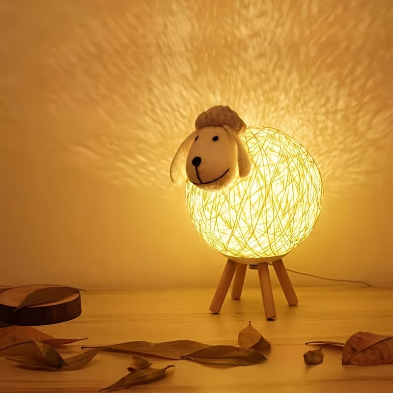 SheepGlow Lamp - Dimmable USB Sheep-Shaped Night Light