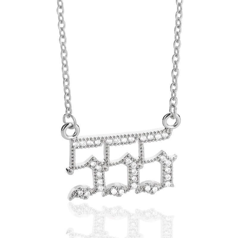 Seraphina - Collier nombres angéliques en zircone