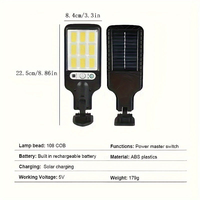 SolarBeam Light - Motion-Sensor Solar LED Floodlight