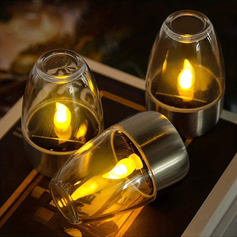 SolarCandle - Solar-Powered LED Tea Light for Decor