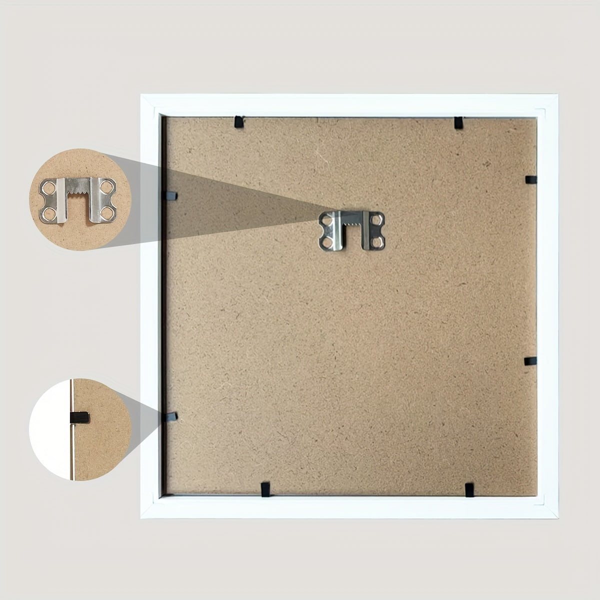 FotoFrame - Set of 3 Square Wooden Photo Frames