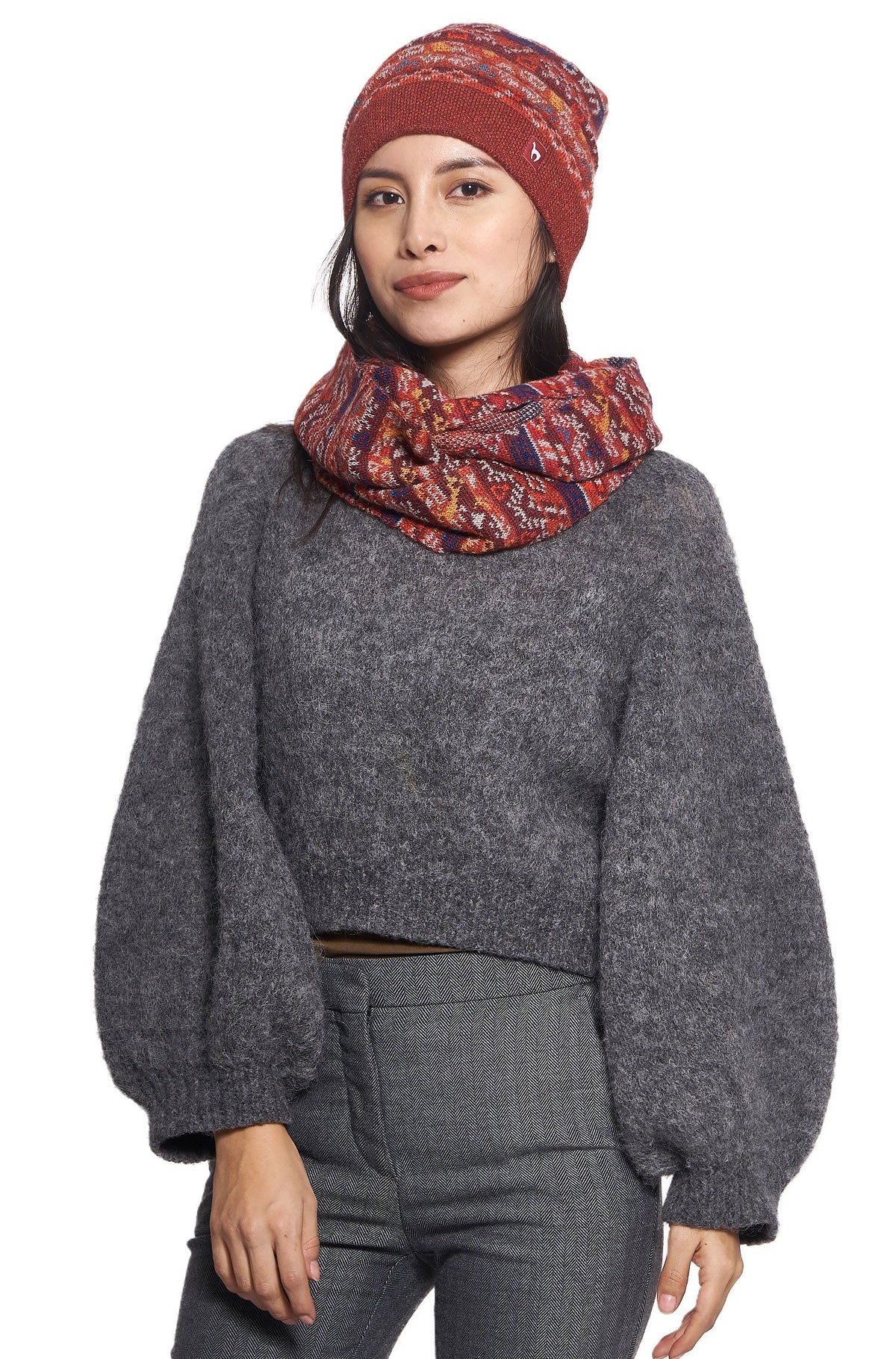 AlpacaFit - Premium Jacquard Knit Wool Beanie