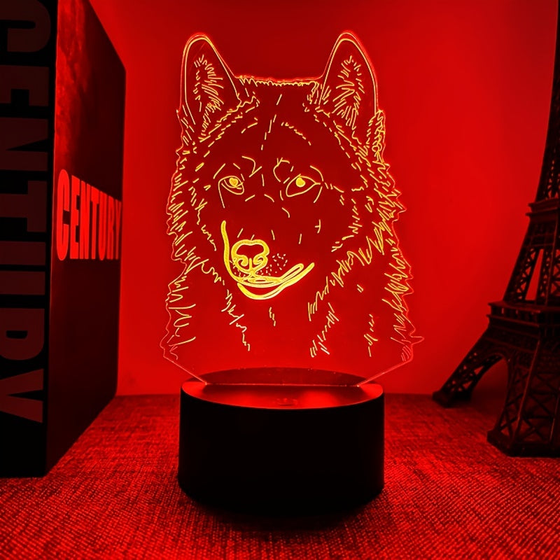 WolfLicht - 3D Wolf Ambient Lamp with Touch Control