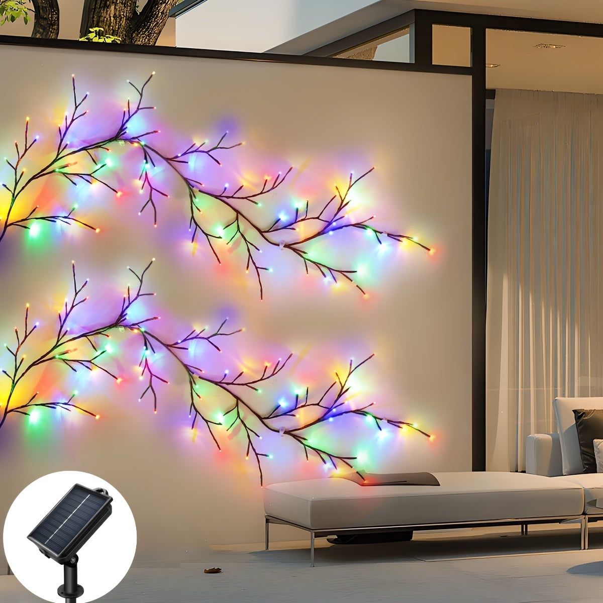 SolarWillow String - Flexible 1.8m Solar LED Willow Vine Lights
