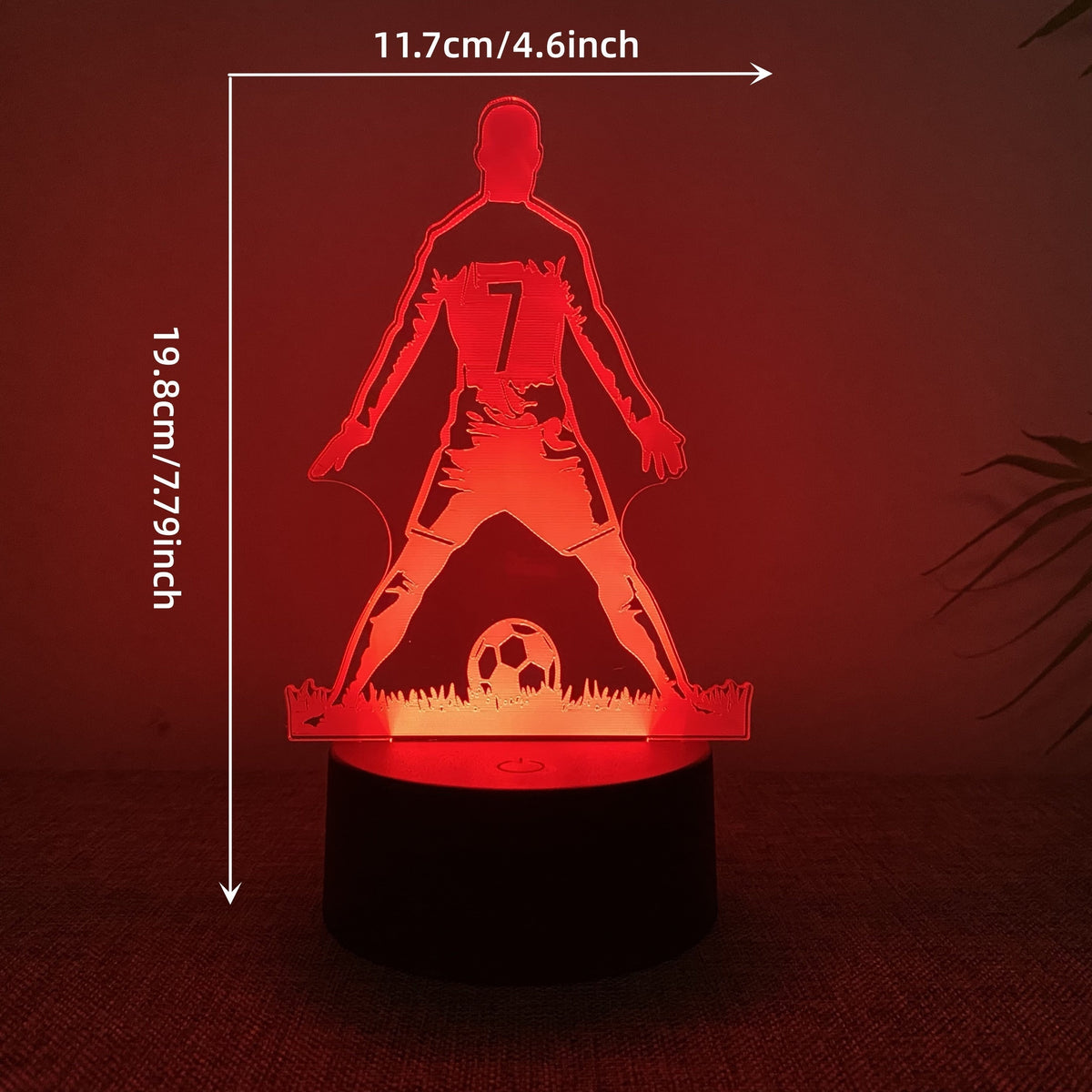 SportGlow - 3D Soccer Player Color-Changing LED Night Light