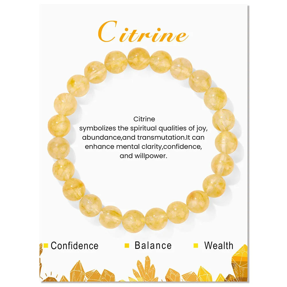 Aria - Bracelet en cristaux naturels à l'énergie guérissante