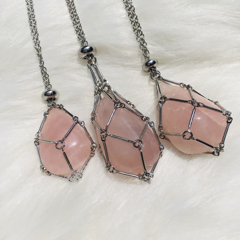 Iris - Collier petite monture en cristal naturel