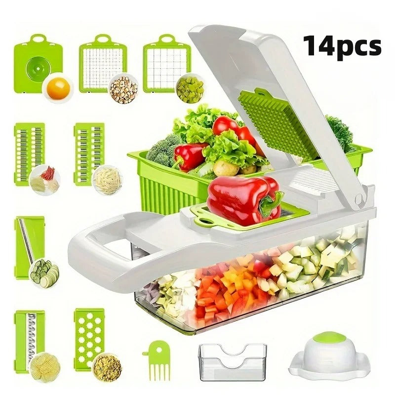 SliceMaster - Coupe-légumes multifonction 14 pièces