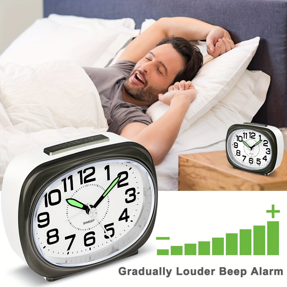 TravelTime - Silent Travel Alarm Clock with LED Night Light