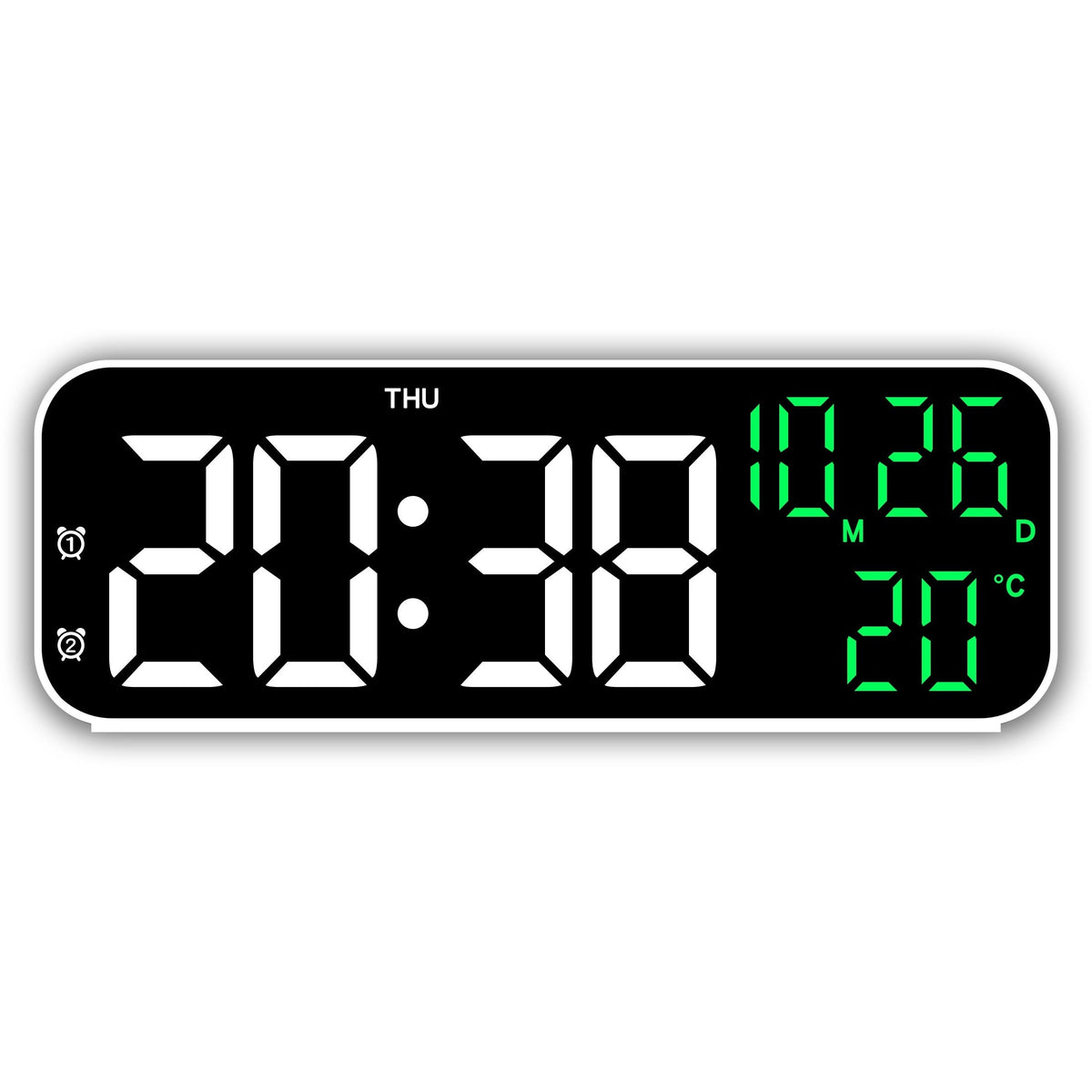 DeskTime - Elegant USB Digital Clock with Date and Temperature