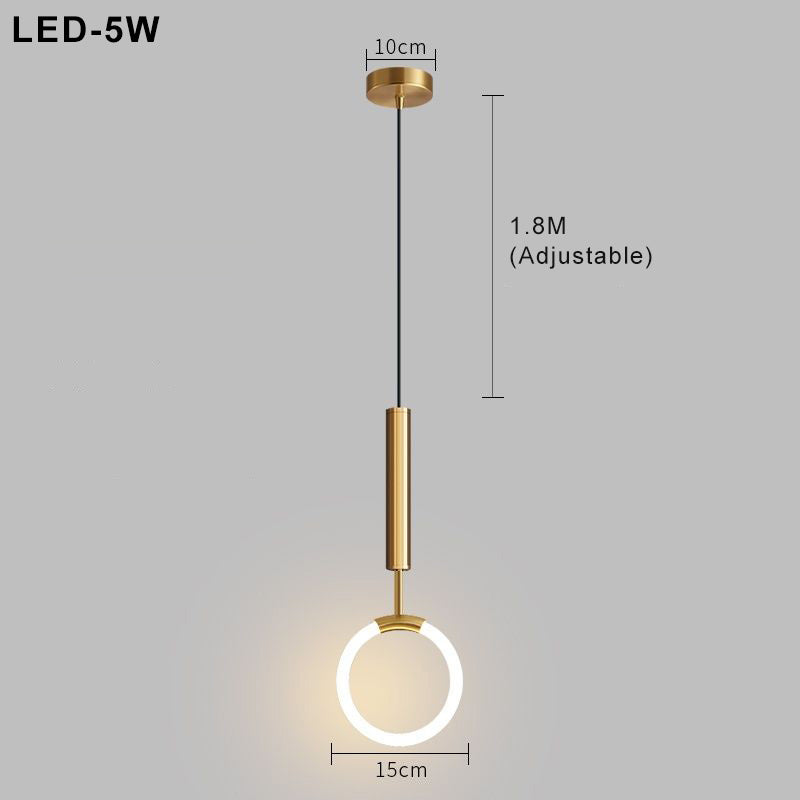 Nordic Elegance - Scandinavian LED Pendant Light with Minimalist Design