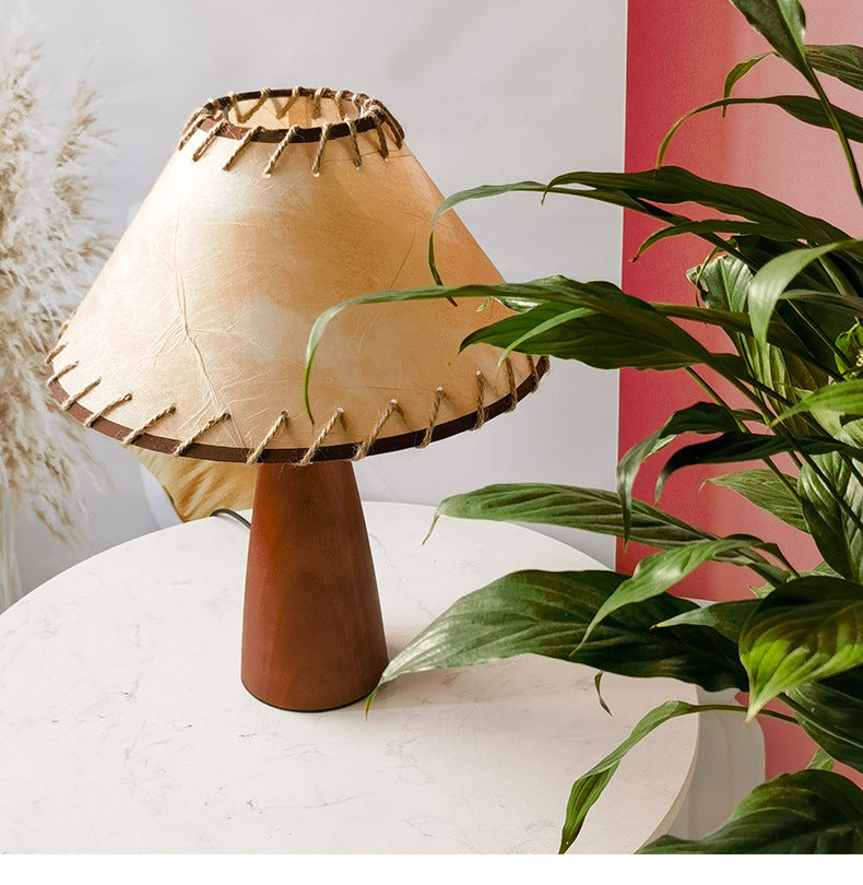 HeritageGlow Lamp - Classic Solid Wood Table Lamp