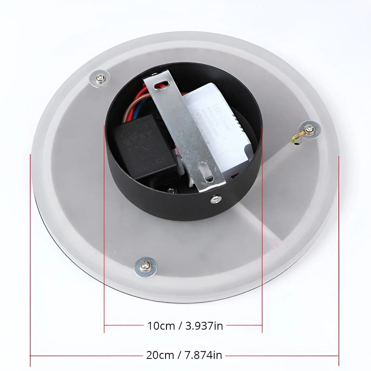 LED Touch Wall Sconce - Metal and Acrylic Elegance