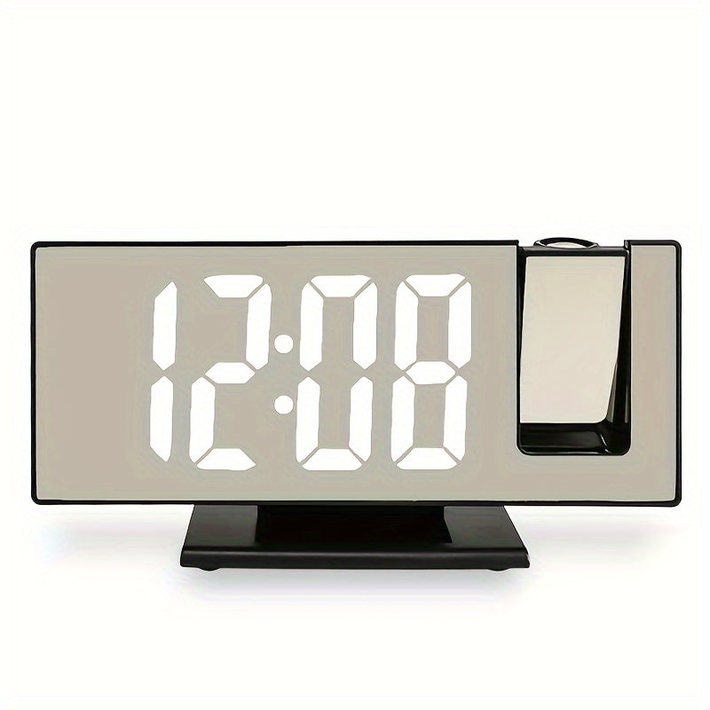ProTime Clock - Modern Projection Alarm Clock with Mirror Effect