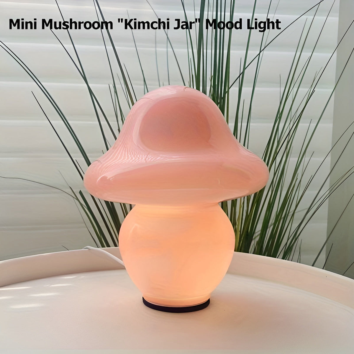 MushroomDream - Glass Mushroom Lamp for a Magical Ambiance