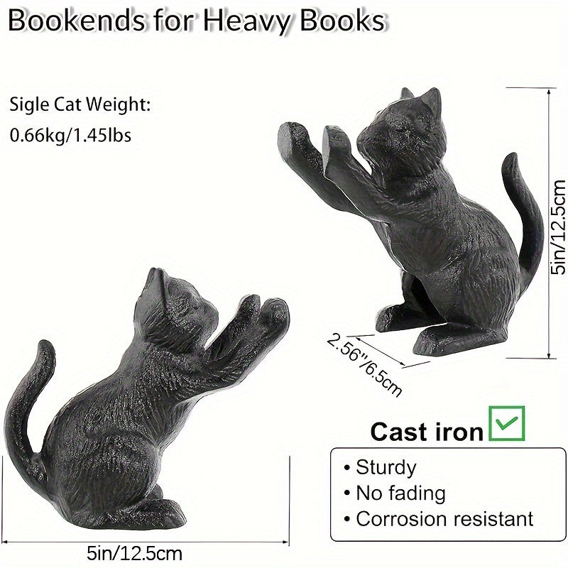 IronVintage - Cast Iron Bookends with Timeless Vintage Style