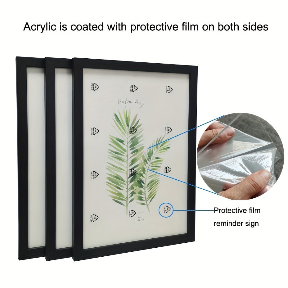 Timeless Memories - Set of 3 Wooden Photo Frames for Your Memories
