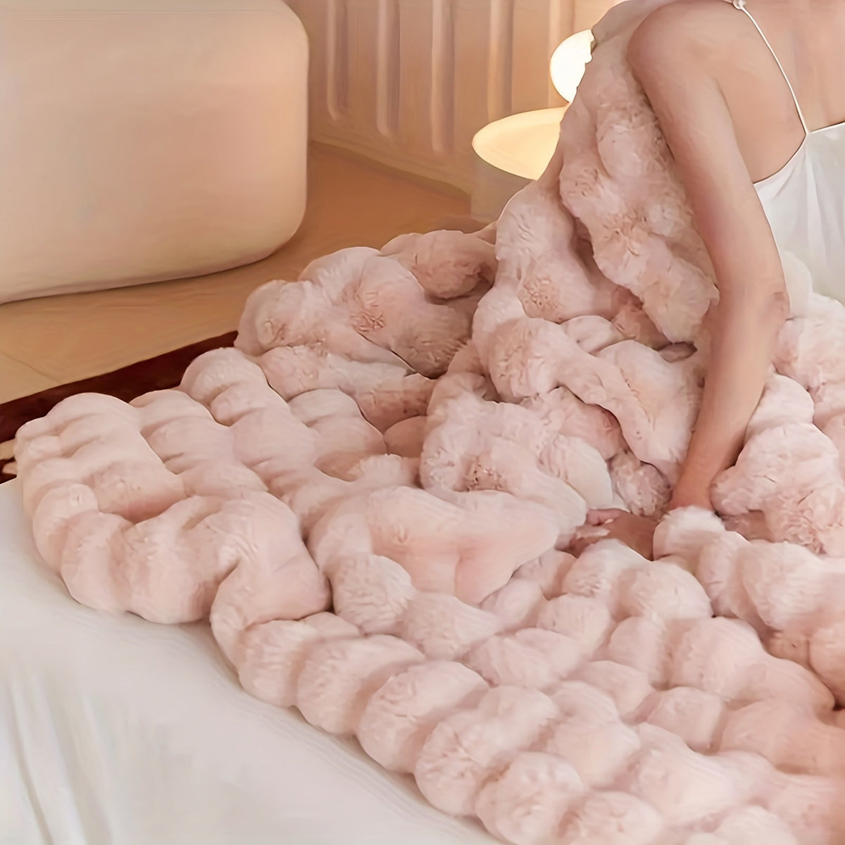 RoveWrap - Elegant Soft Durable Rabbit Fleece Throw