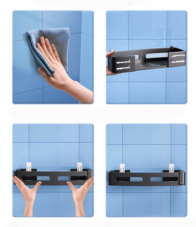 SilverCaddy - Stainless Steel Wall-Mounted Shower Shelf