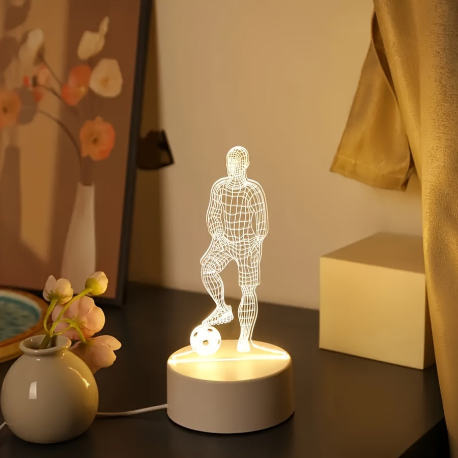 Jostrike - 3D Soccer Player LED Table Lamp