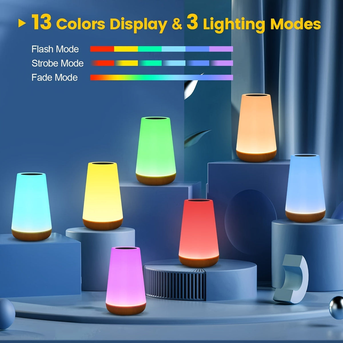 SpaceGlow - Wireless LED Night Light with Timer and Remote Control