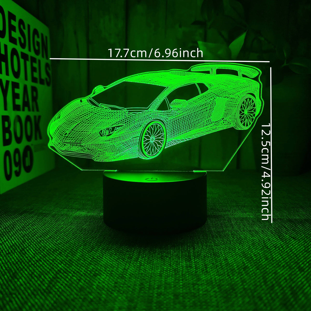 AutoLamp - 3D Sports Car LED Night Light with USB