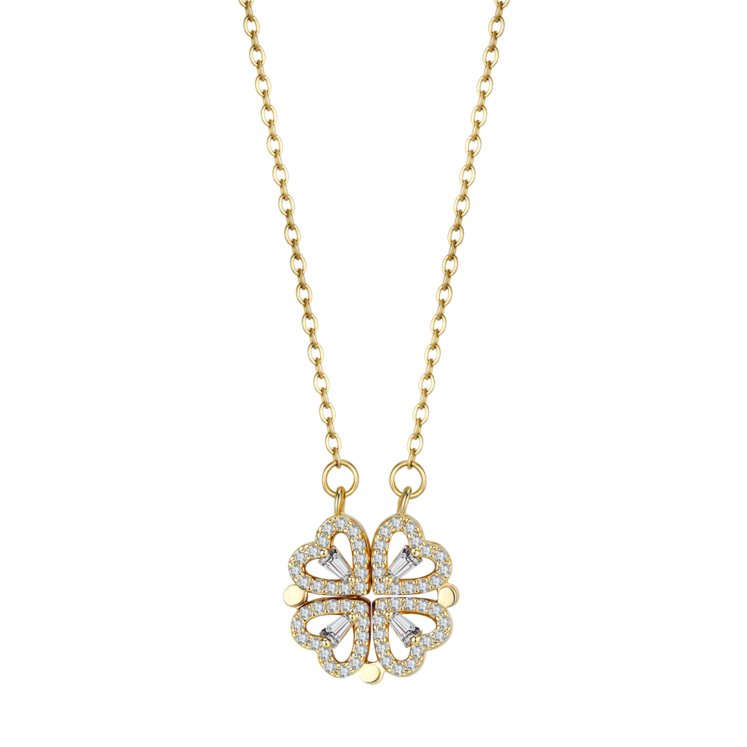 Lucky Charm - Collier cœur doré élégant
