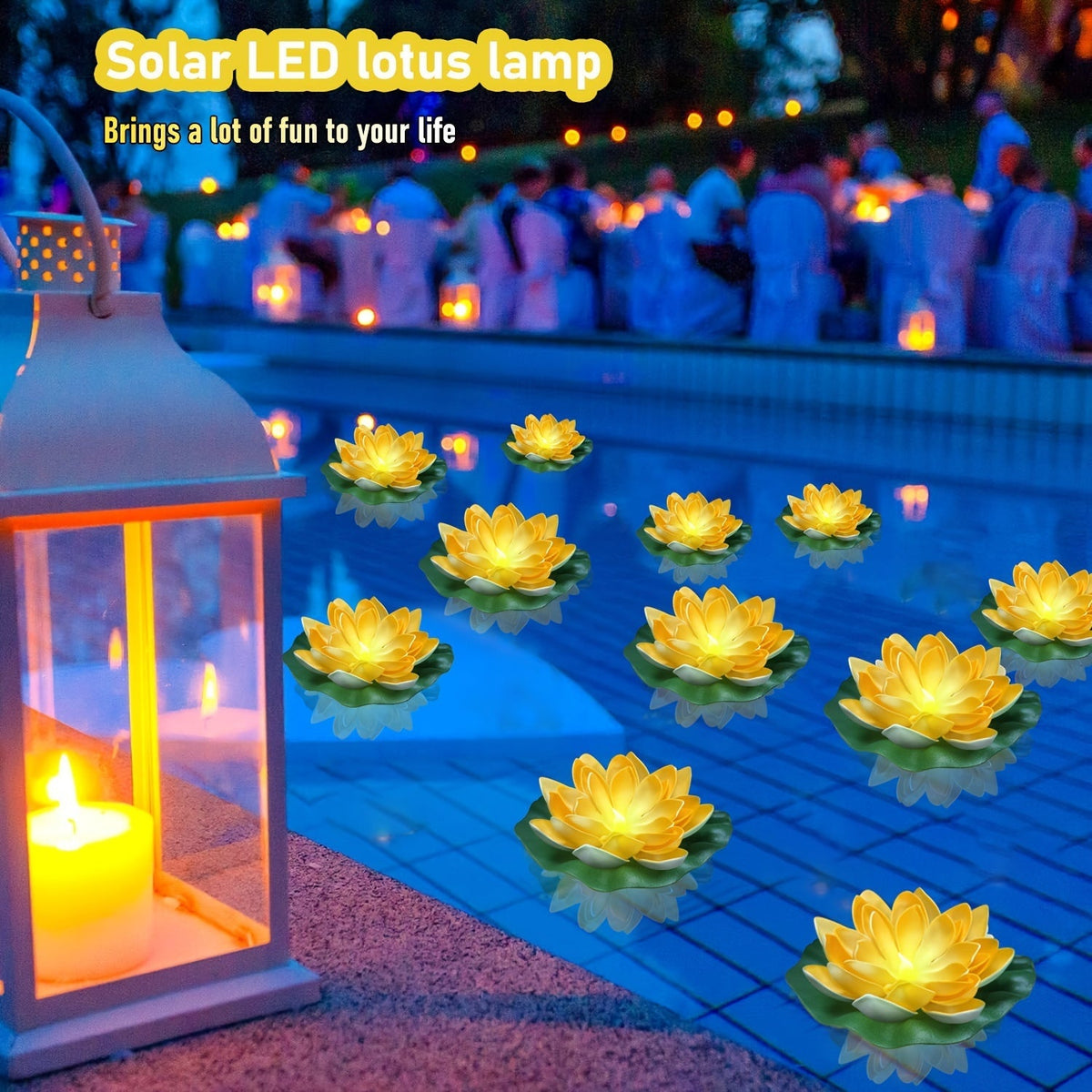 Upetal - Lotus-Shaped LED Solar Garden Lanterns