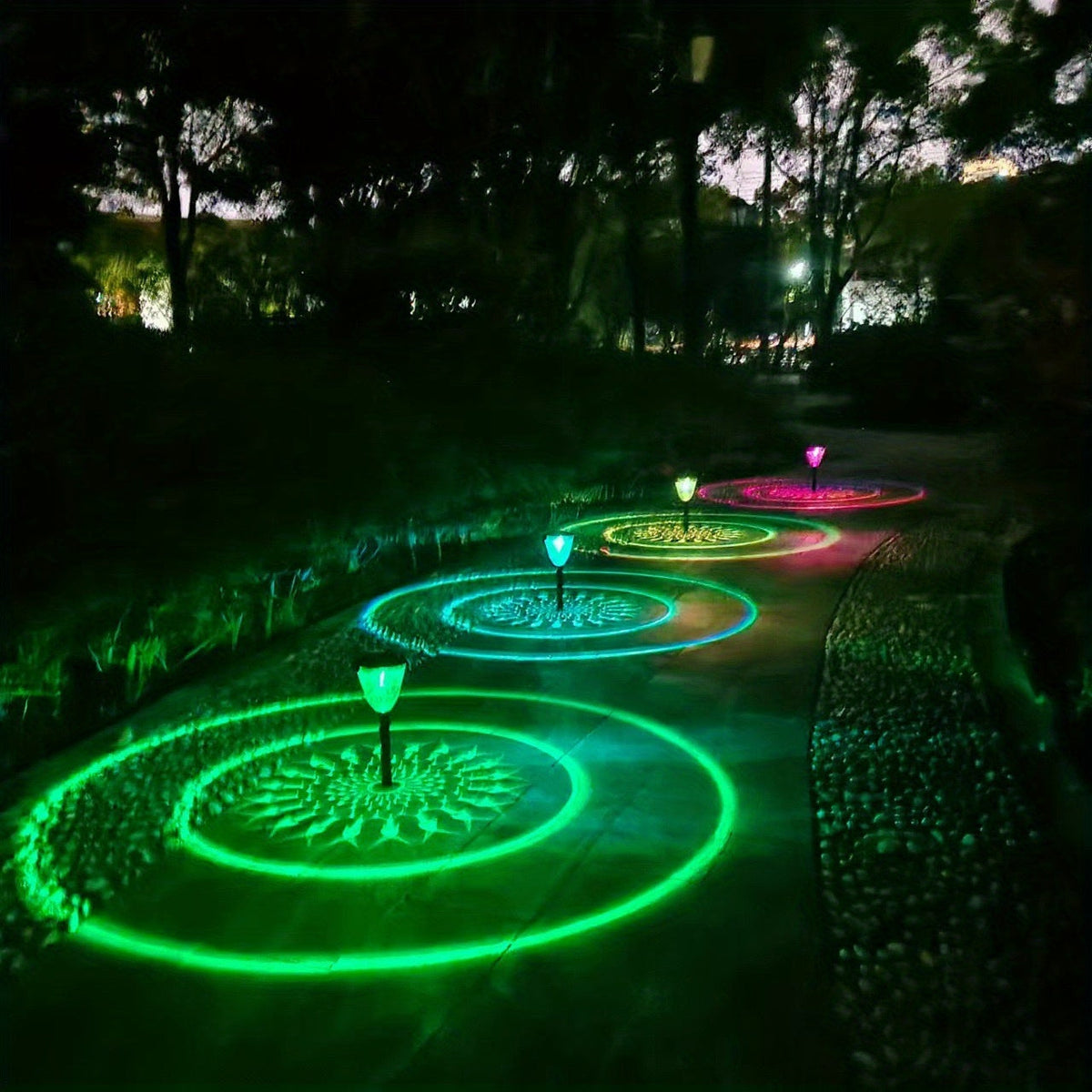 Ianthera - Color-Changing Solar Garden Lights Set of 4