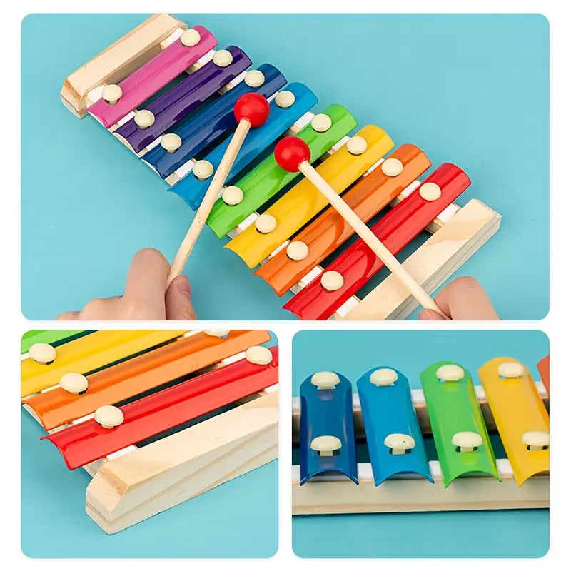 BravoBlocks 5-in-1 Montessori Set - Educational Wooden Toy for Kids
