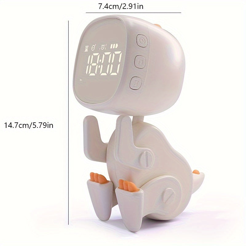 TimeDino - Rechargeable Dinosaur Digital Alarm Clock