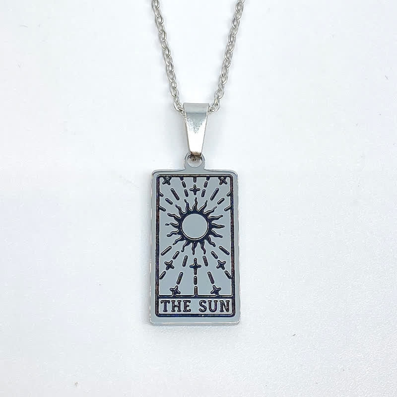 Seraphina - Pendentif porte-bonheur carte tarot vintage
