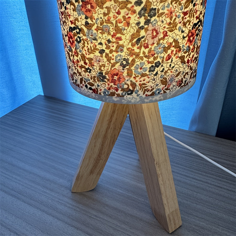 HoutLicht - Minimalist Wooden Table Lamp with USB Port